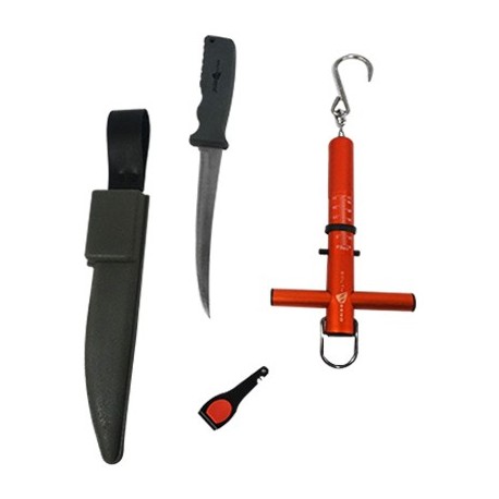 COMBO HERRAMIENTA DE PESCA CUCHILLO-BASCULA-CLIPPER SOUTH BEND. - Envío Gratuito