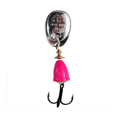 CEBO DE PESCA CUCHARITA SPINNER PLATA CON ROSA 1-4 VIBRAX - Envío Gratuito