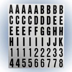 NUMEROS Y LETRAS REFLECTIVOS 1 108 HY-KO. - Envío Gratuito