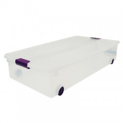 CAJA ALMACENAJE CLEAR VIEW BAJO CAMA STERILITE - Envío Gratuito