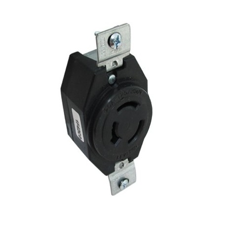 CONTACTO FIJO MED VTA 3P 3H 20A 125/250V LEVITON. - Envío Gratuito