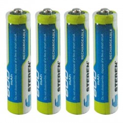 PILA RECARGABLE NIMH AAA 4-PK 1.2V 60.0 mAh BAT-NM-AAA STEREN. - Envío Gratuito