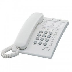 TELEFONO ALAMBRICO BASICO BLANCO 13 MEMORIAS PANASONIC - Envío Gratuito