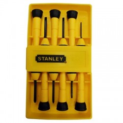 DESARMADORES DE PRECISION JUEGO C/6 PIEZAS STANLEY 66-052 - Envío Gratuito