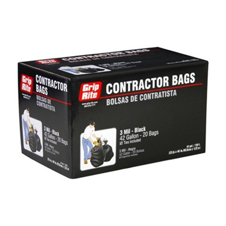 BOLSA PLAST 42 GL CONTRATISTA C-20 GRIP RITE. - Envío Gratuito