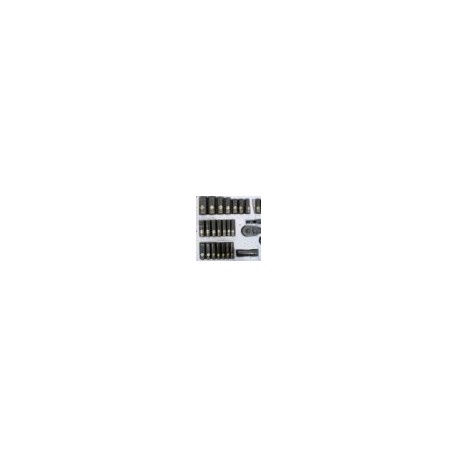 DADOS STD-MM CROMO NEGRO JGO 69 PZAS 92-824 STANLEY - Envío Gratuito