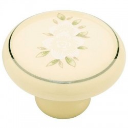 BOTON 69343 CERAMIC FLOWER IVORY BRAINERD - Envío Gratuito