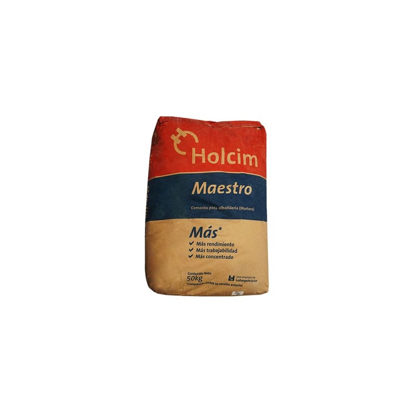 Cemento Mortero Maestro Holcim 50 Kgs - Ceramat