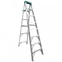 ESCALERA TIPO TIJERA DE ALUMINIO CON 8 ESCALONES CON TAPA TIPO II KELLER - Envío Gratuito