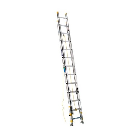 ESCALERA EXTENDIBLE CON NIVELADOR DE 24 ESCALONES TIPO II WERNER - Envío Gratuito